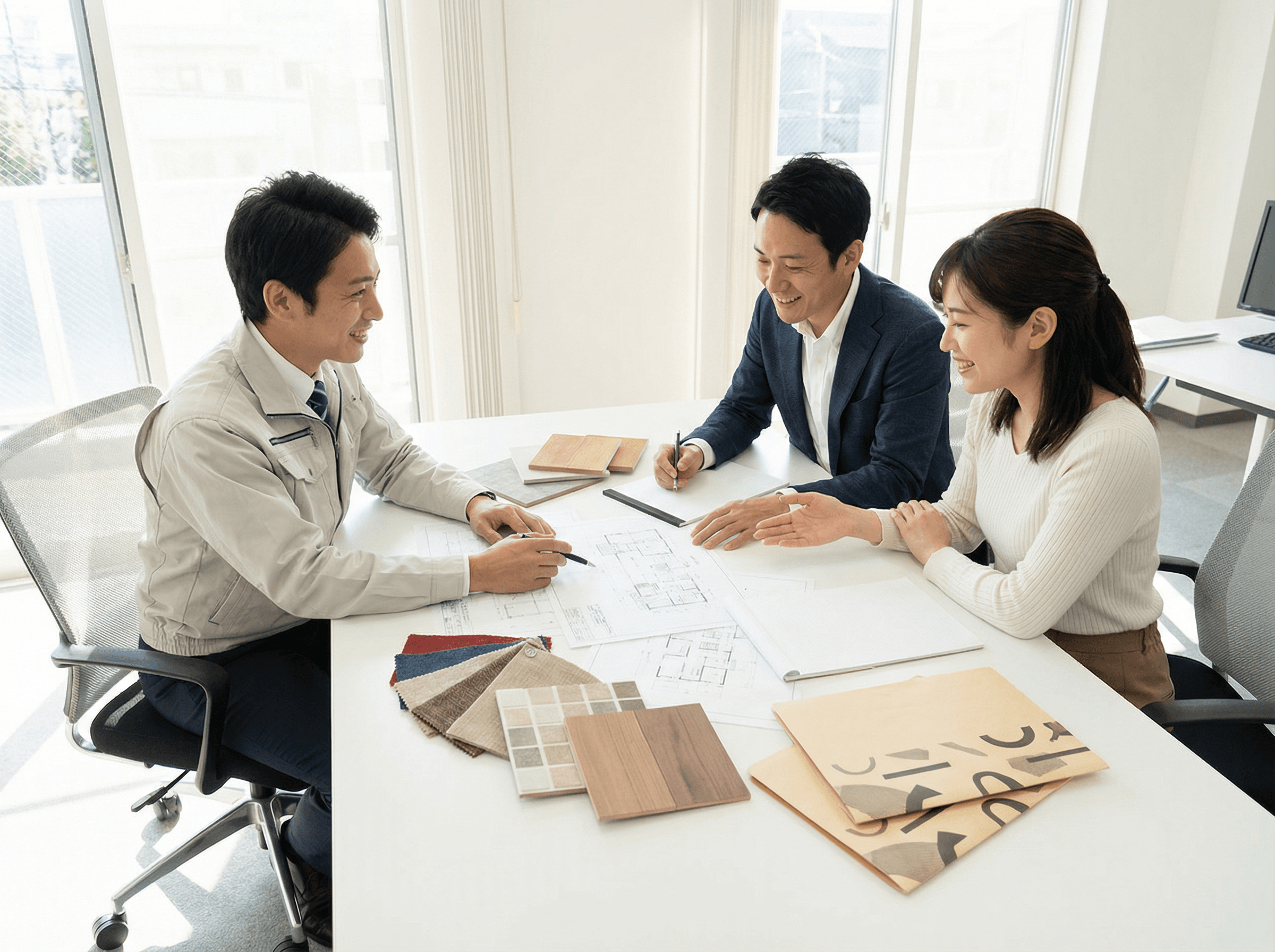お客様との打ち合わせ